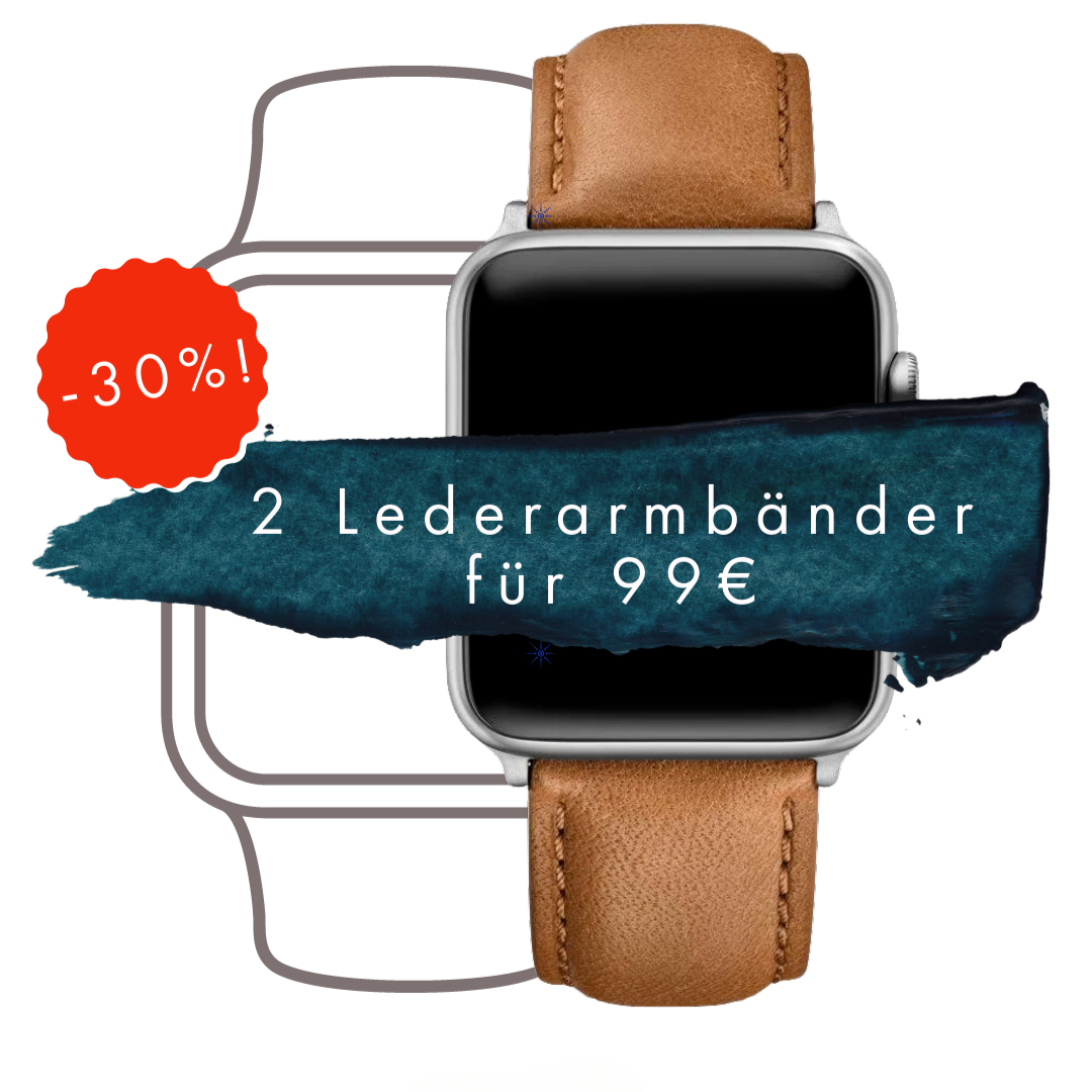 2 AWAB Leather Armbänder für €99-Armband für Apple Watch kaufen-BerlinBravo