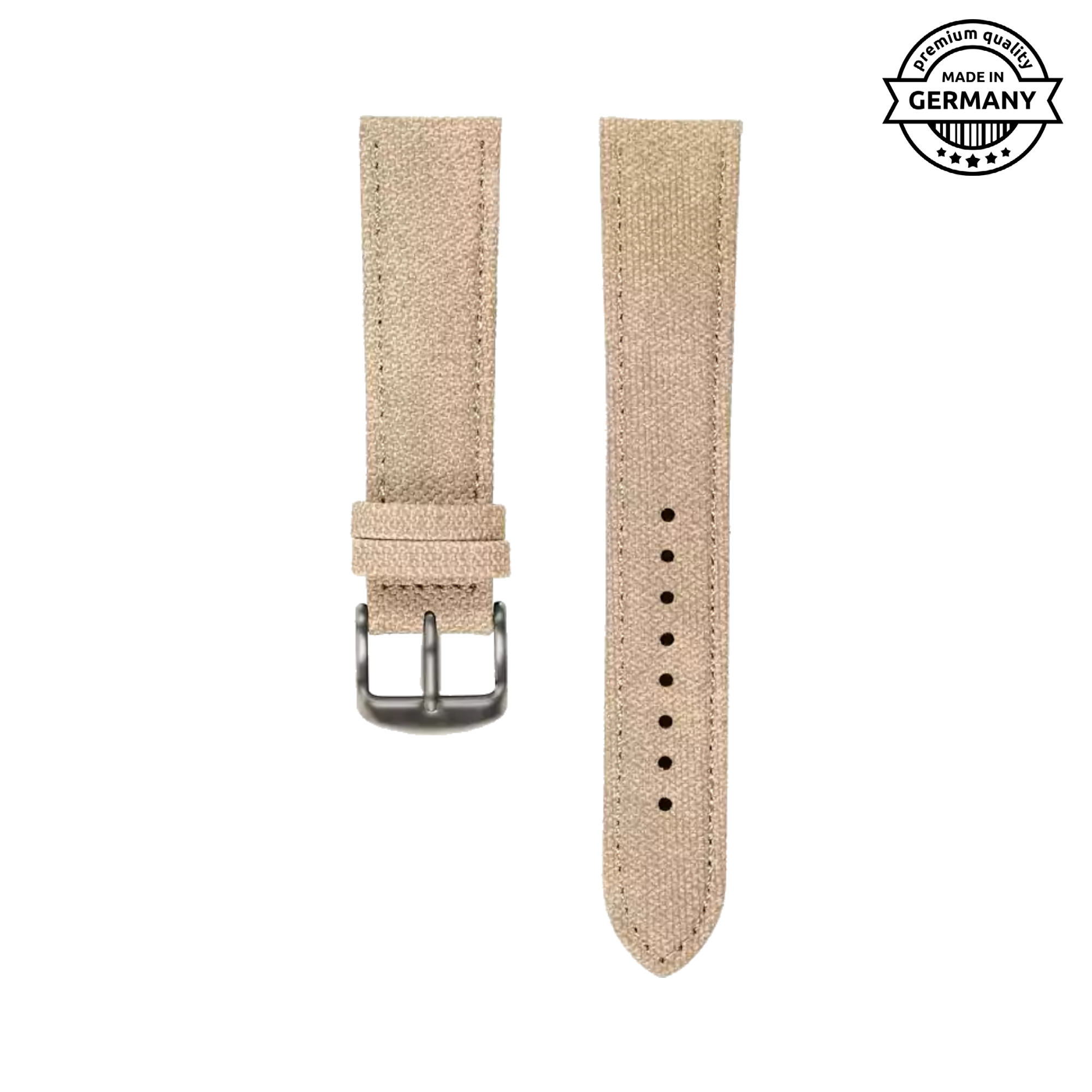 Canvas Classic | Armband aus Baumwolle kompatibel mit Apple Watch-Sand-BerlinBravo