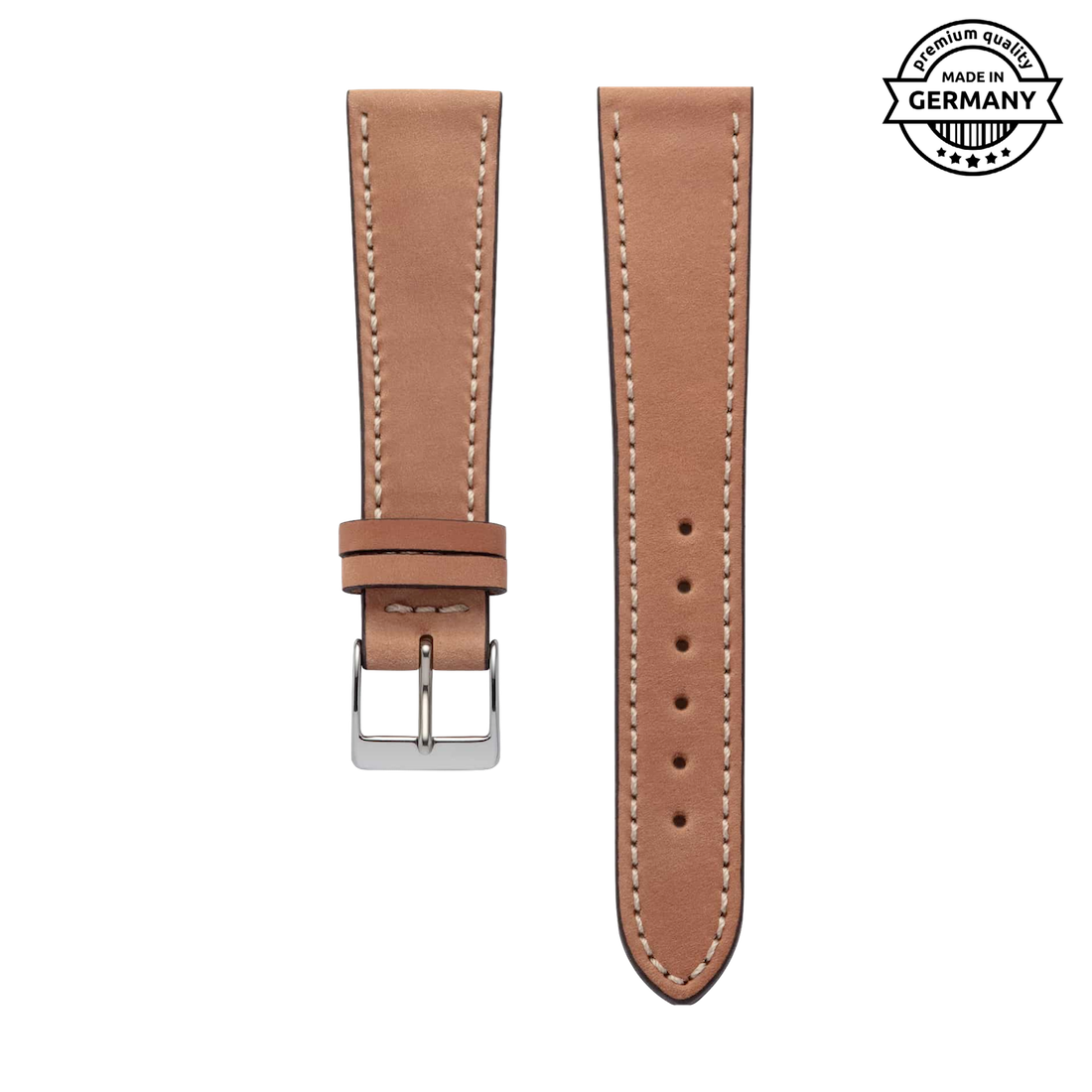 Chicago Whisky Brown Leather Classic | Lederarmband aus Shell Cordovan für Apple Watch (Braun)-BerlinBravo
