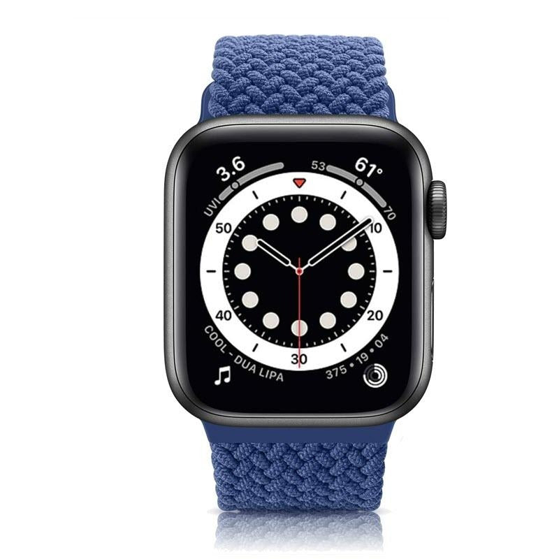 Gezopftes Flex Armband | Kompatibel mit Apple Watch-BerlinBravo #farbe_blau