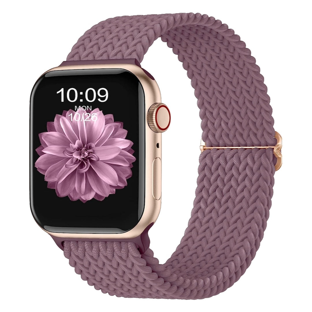 Gezopftes Flex Armband | Kompatibel mit Apple Watch-Lila-BerlinBravo #farbe_lila