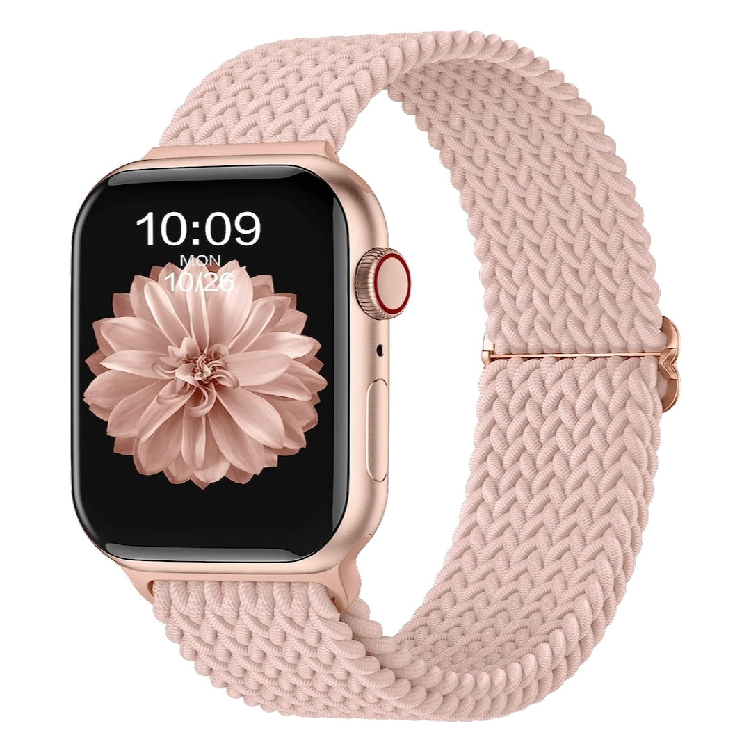 Gezopftes Flex Armband | Kompatibel mit Apple Watch-Pink Sand-BerlinBravo