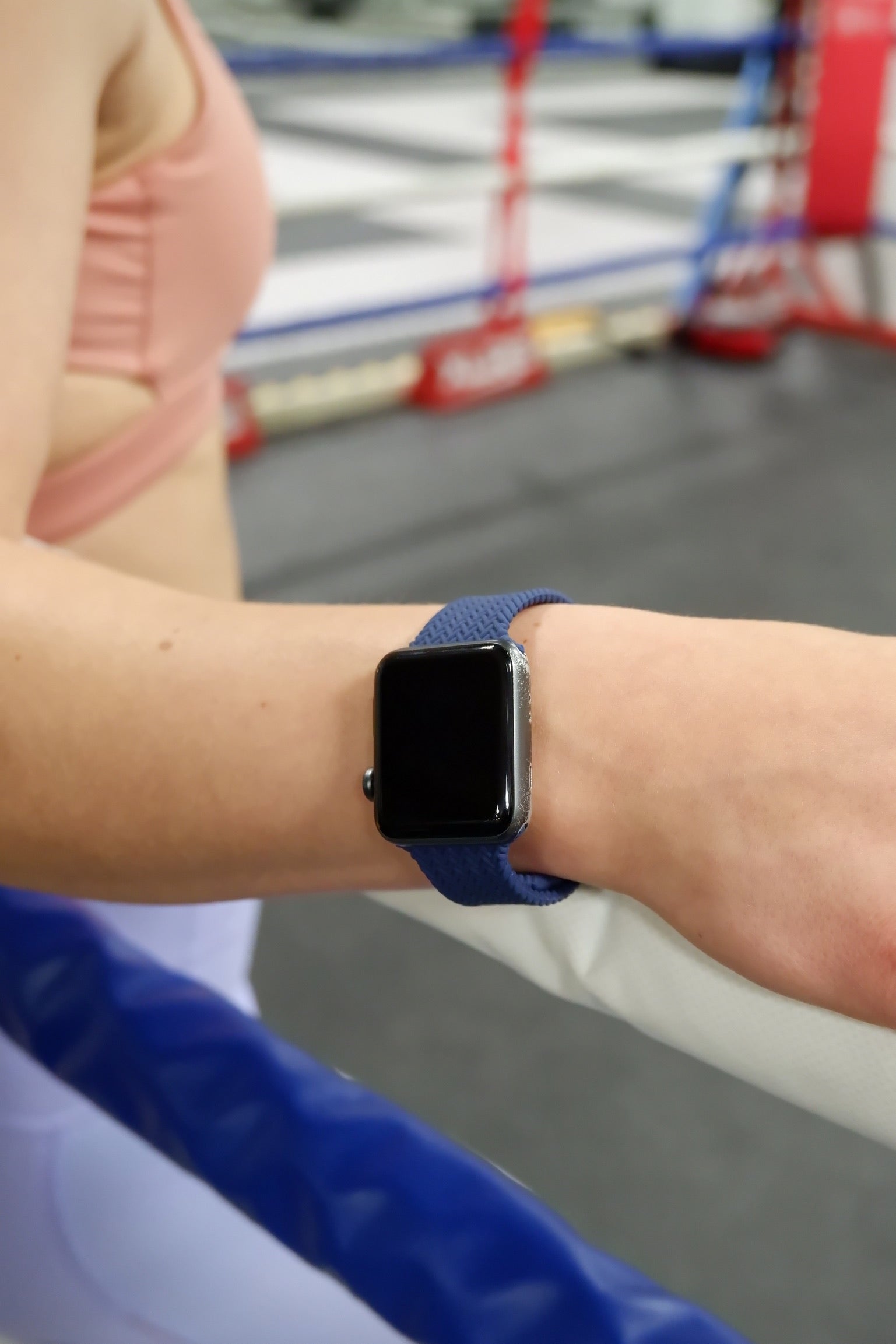 Blue Silikon Geflochtenes Loop | Armband für Apple Watch (Blau)-Apple Watch Armbänder kaufen