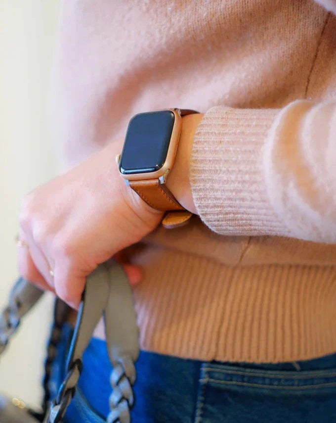 „La Maison“ Leather Classic | Lederarmband kompatibel mit Apple Watch-BerlinBravo