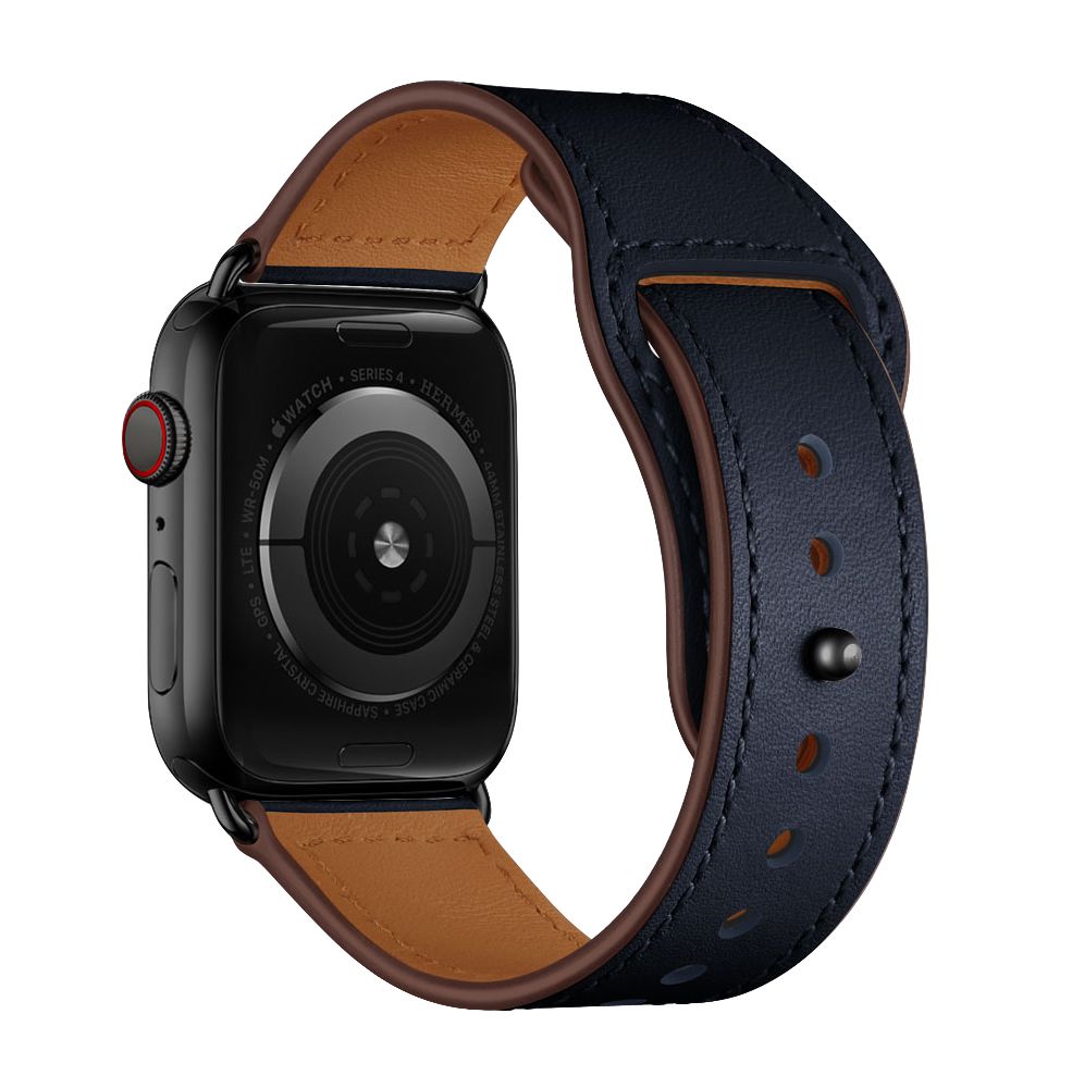Leather Loop | Lederarmband kompatibel mit Apple Watch-Midnight Blue-BerlinBravo