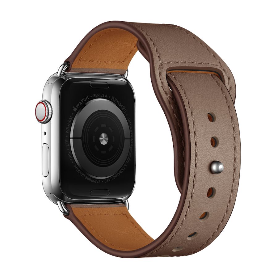 Leather Loop | Lederarmband kompatibel mit Apple Watch-Taupe-BerlinBravo