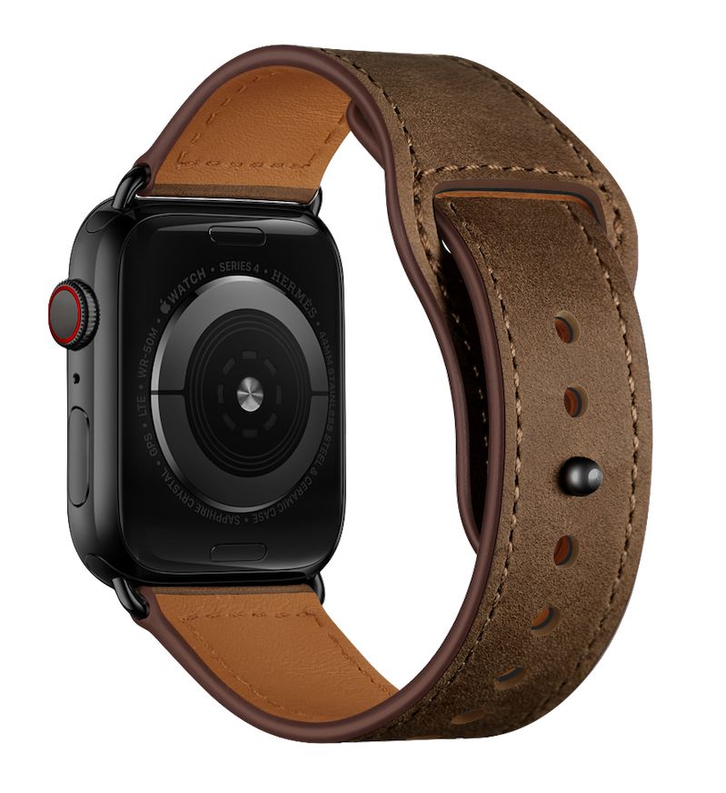Leather Loop | Lederarmband kompatibel mit Apple Watch-Vintage Brown-BerlinBravo