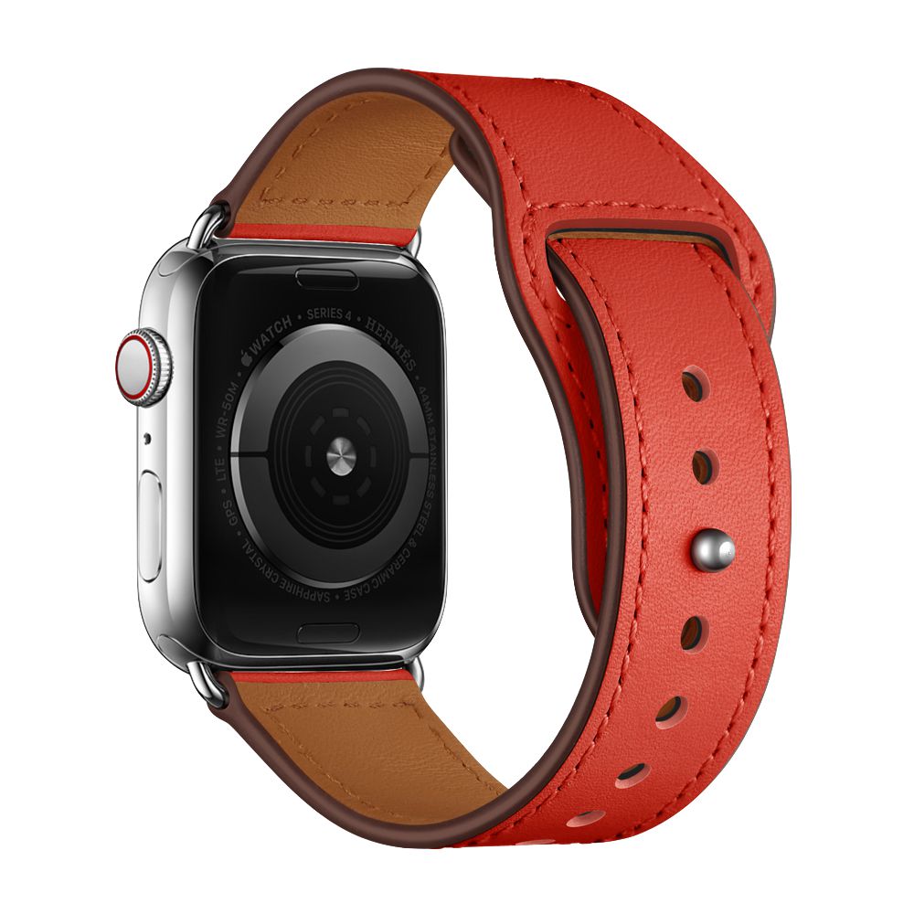 Leather Loop | Lederarmband kompatibel mit Apple Watch-Watermelon Red-BerlinBravo