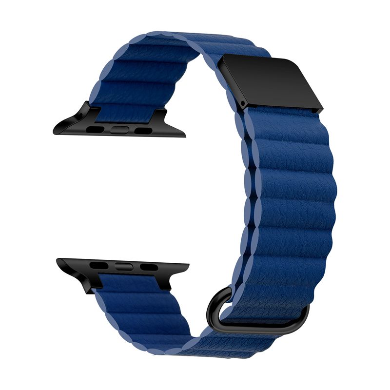 Magnetic Loop Chic | Armband mit Schlaufe kompatibel mit Apple Watch-Blau-BerlinBravo