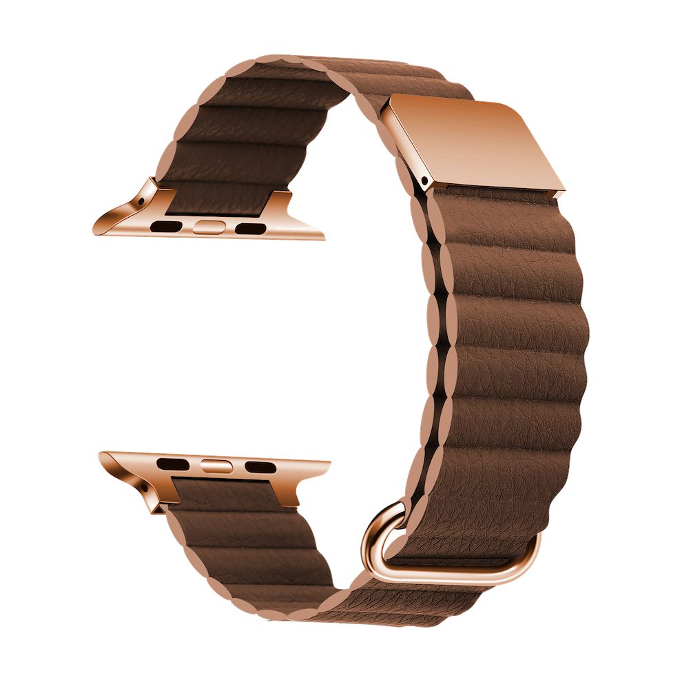 Magnetic Loop Chic | Armband mit Schlaufe kompatibel mit Apple Watch-Braun-BerlinBravo