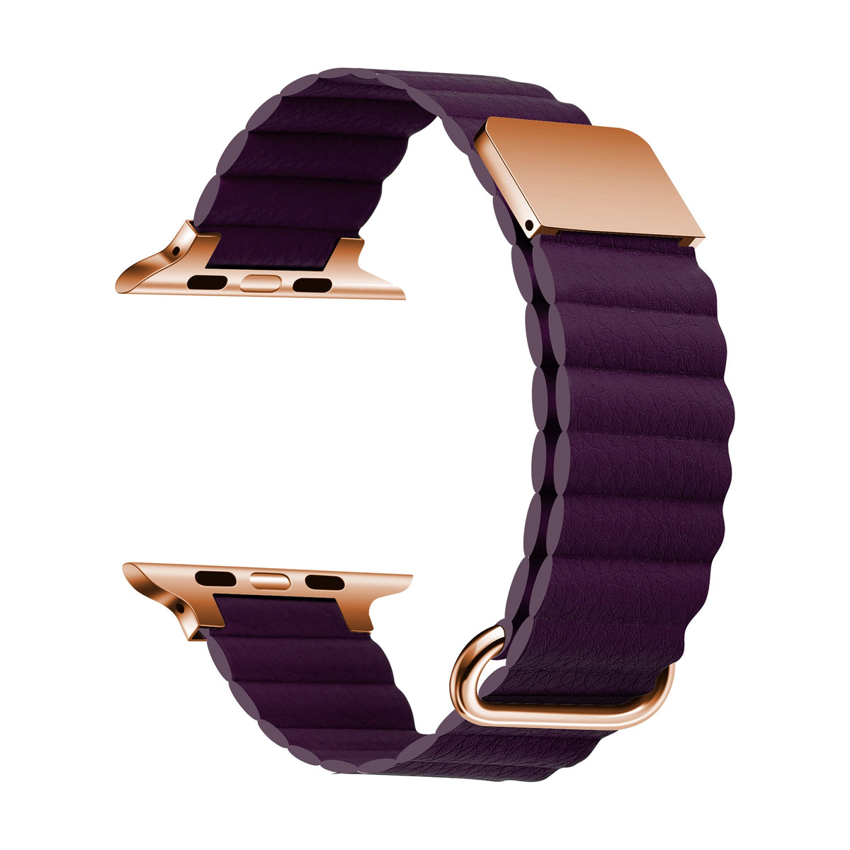 Magnetic Loop Chic | Armband mit Schlaufe kompatibel mit Apple Watch-Lila-BerlinBravo