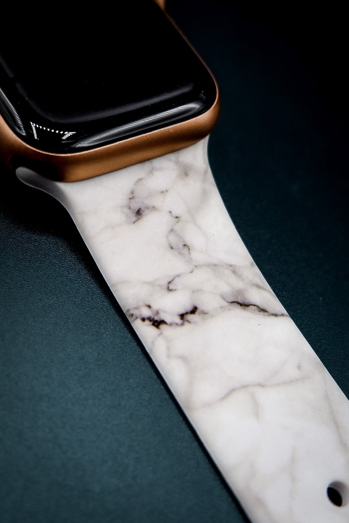 Marble Silikon | Armband für Apple Watch (Weiß)-BerlinBravo