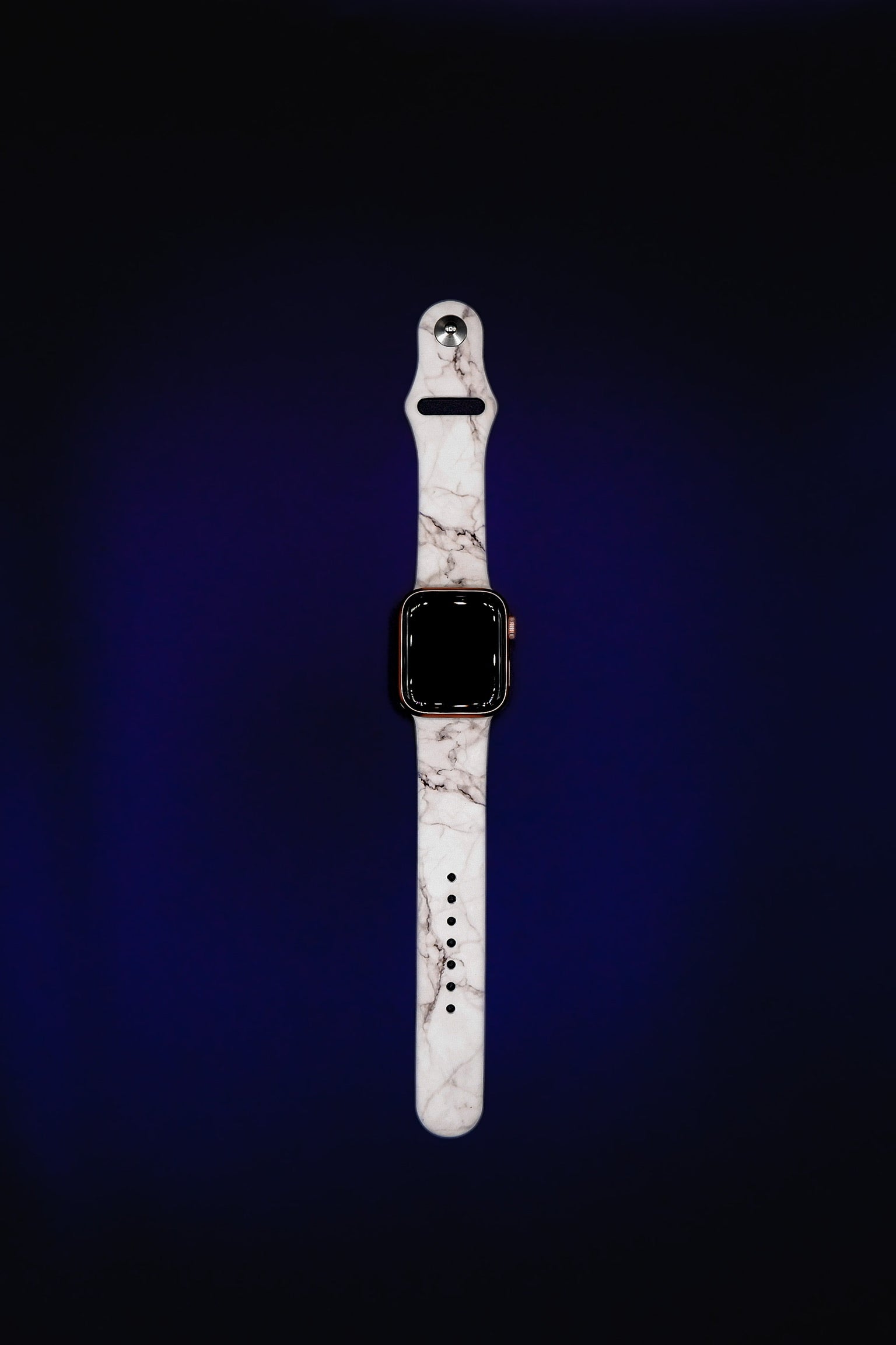 Marble Silikon | Armband für Apple Watch (Weiß)-BerlinBravo