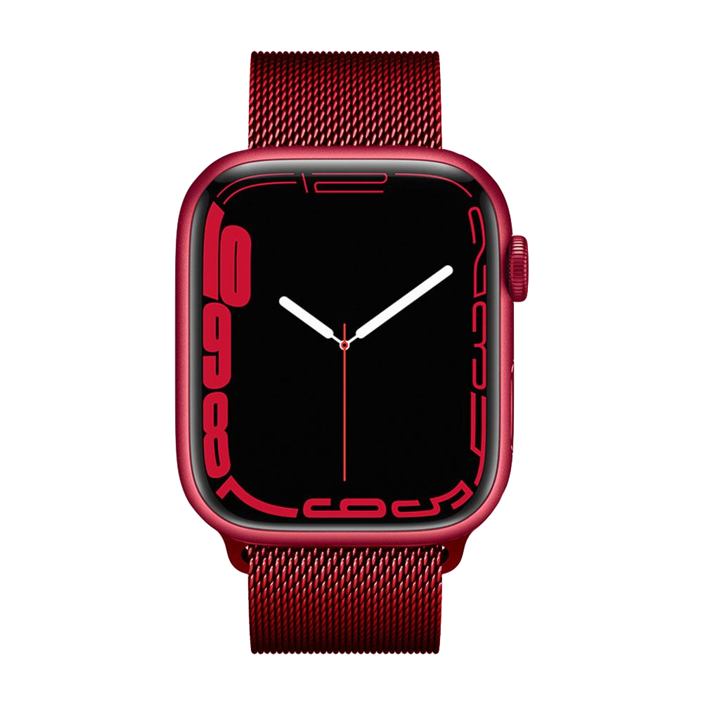 Milanaise Edelstahlarmband | Kompatibel mit Apple Watch-BerlinBravo #farbe_Rot