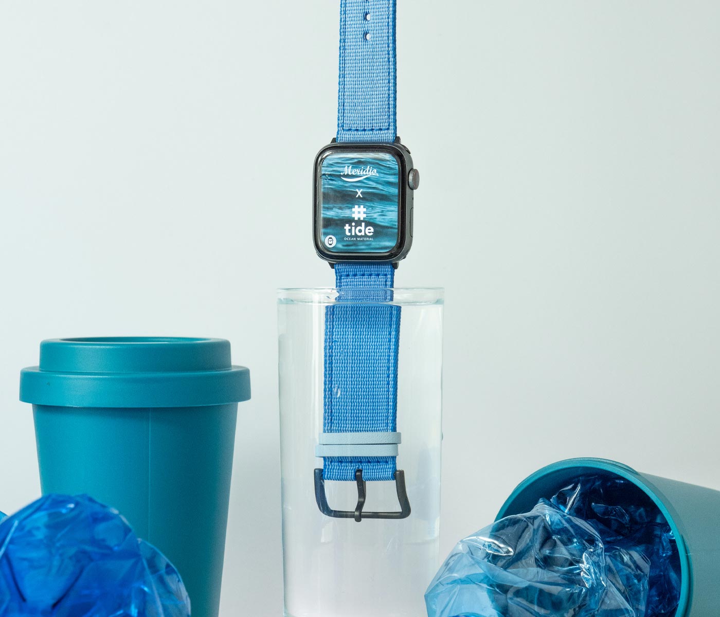 Ocean Bound Plastic | Armband aus recyceltem Ozeanplastik kompatibel mit Apple Watch Ultra-BerlinBravo