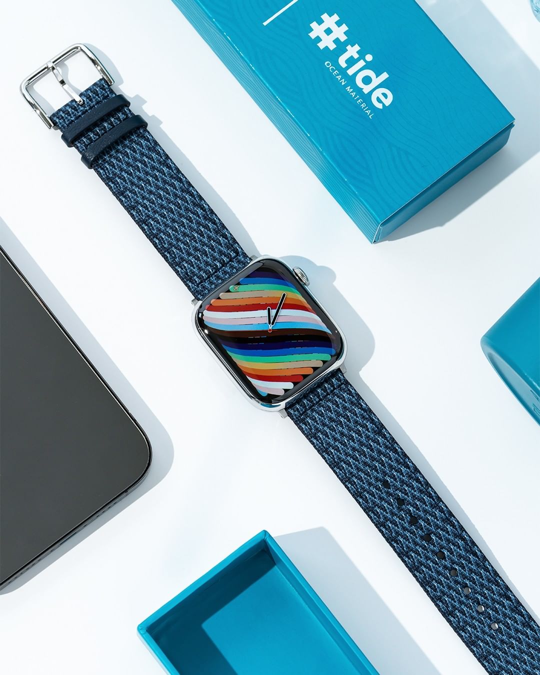 Ocean Bound Plastic | Armband aus recyceltem Ozeanplastik kompatibel mit Apple Watch Ultra-BerlinBravo