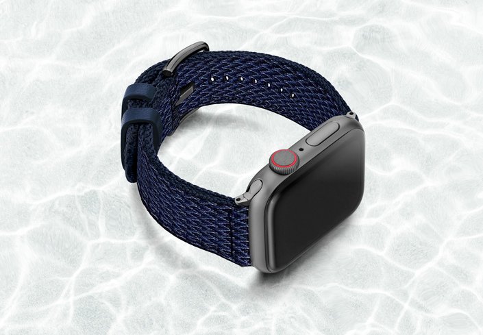 Ocean Bound Plastic | Armband aus recyceltem Ozeanplastik kompatibel mit Apple Watch Ultra-BerlinBravo