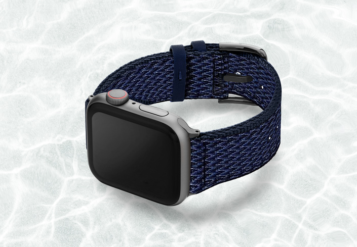 Ocean Bound Plastic | Armband aus recyceltem Ozeanplastik kompatibel mit Apple Watch Ultra-BerlinBravo