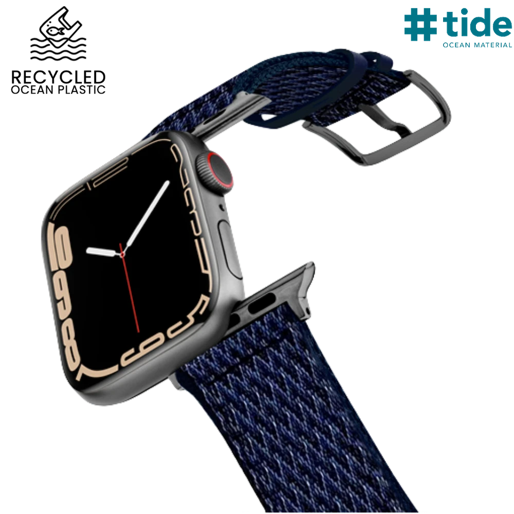 Ocean Bound Plastic | Armband aus recyceltem Ozeanplastik kompatibel mit Apple Watch Ultra-Ocean Waves-BerlinBravo