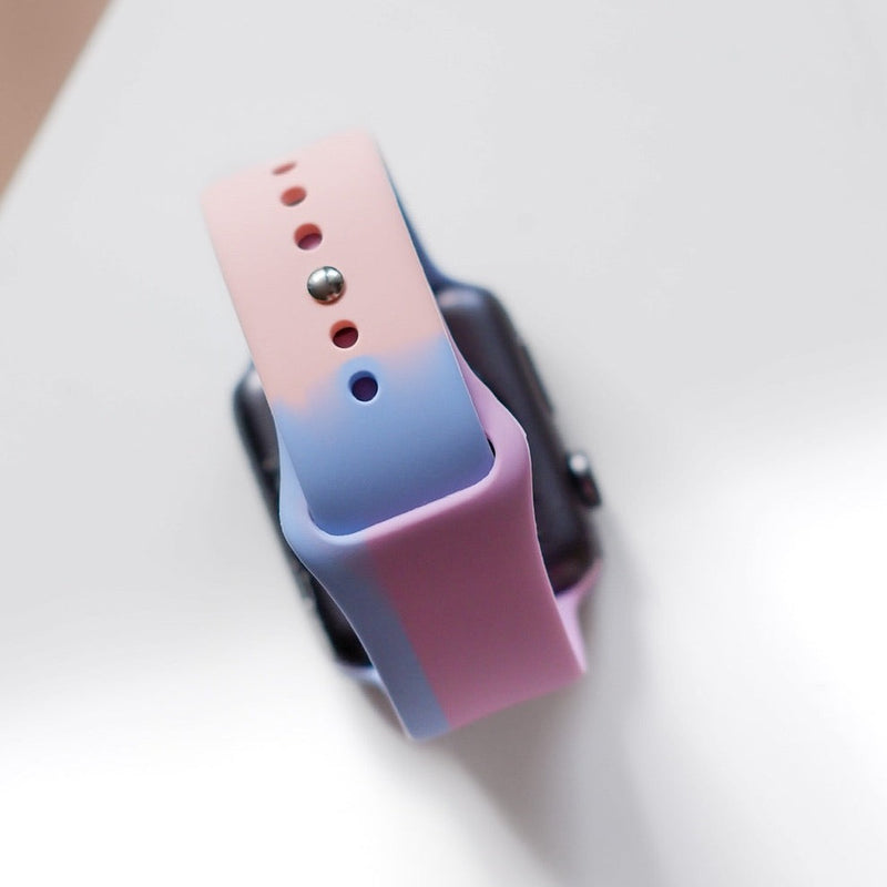 Silikon Colour-Block | Armband kompatibel mit Apple Watch-BerlinBravo