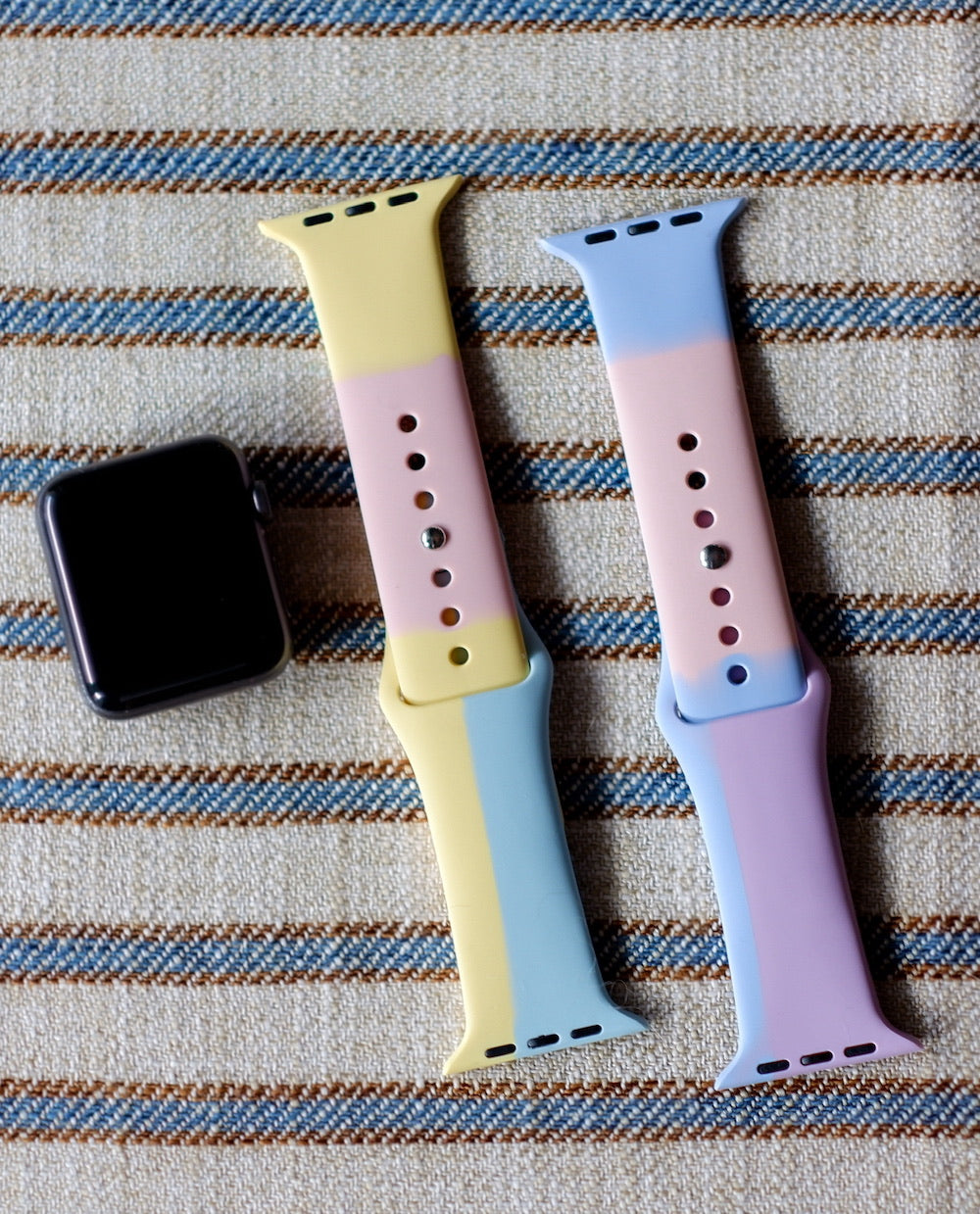 Silikon Colour-Block | Armband kompatibel mit Apple Watch-BerlinBravo