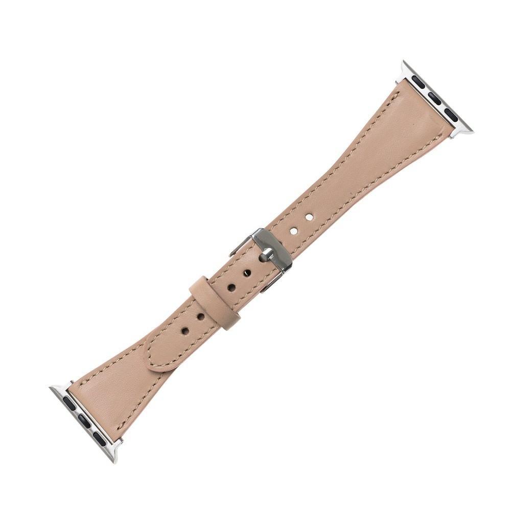 Slim Armband aus Glattleder | Kompatibel mit Apple Watch-BerlinBravo