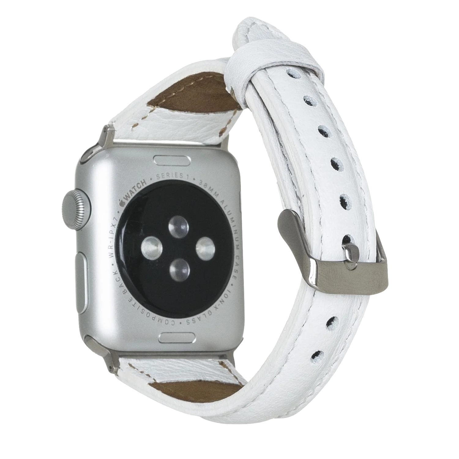 Slim Armband aus genarbtem Leder | Kompatibel mit Apple Watch-BerlinBravo