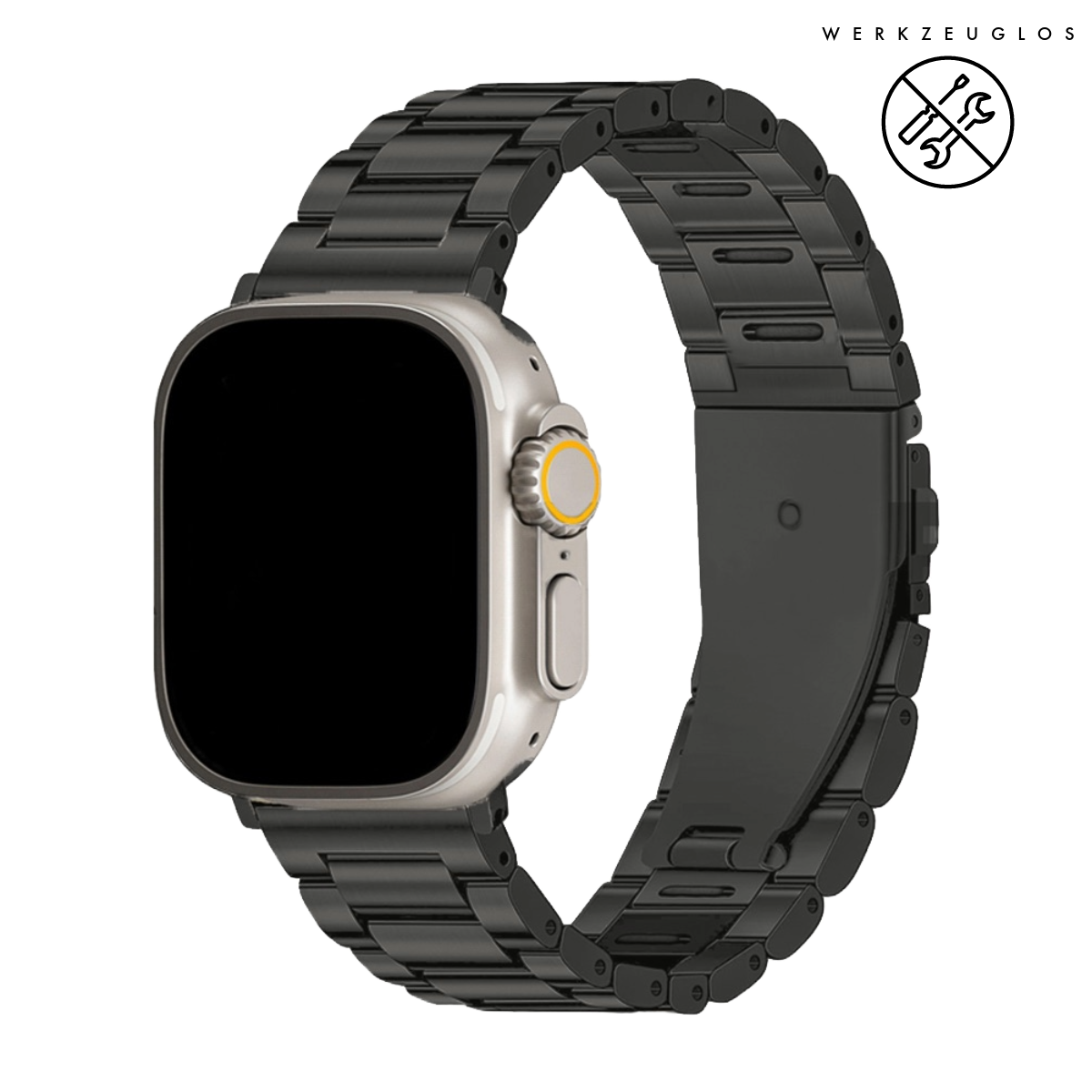 Titan 4 | Gliederarmband kompatibel mit Apple Watch Ultra Ultra-Space Grey-BerlinBravo