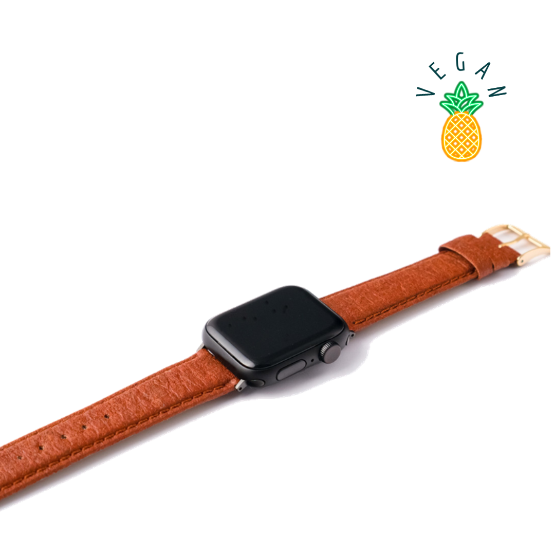 VEGAN Leder | Armband aus Ananasfasern kompatibel mit Apple Watch-BerlinBravo