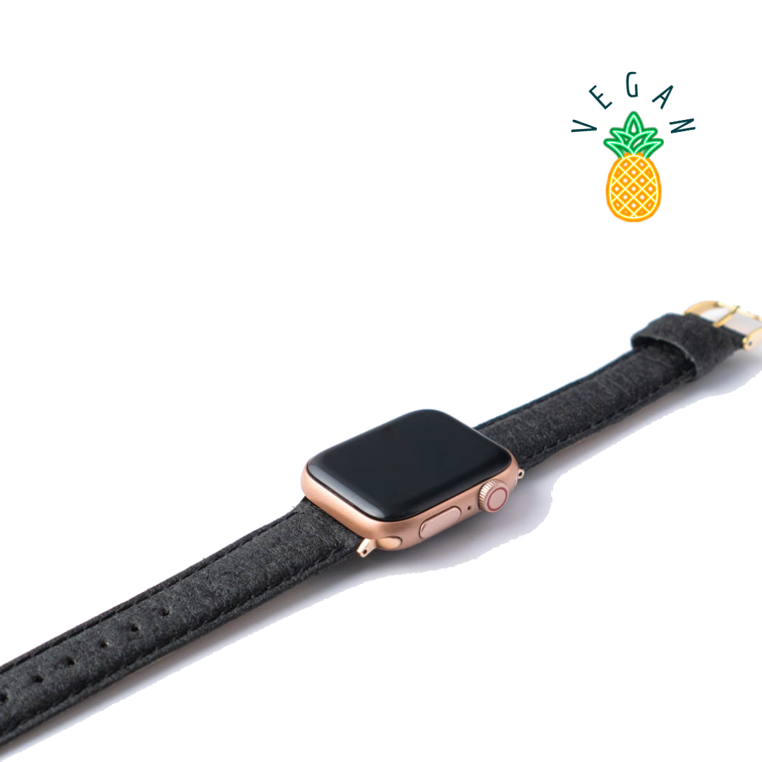VEGAN Leder | Armband aus Ananasfasern kompatibel mit Apple Watch-BerlinBravo