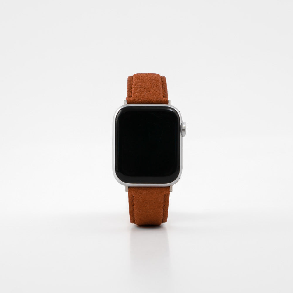 VEGAN Leder | Armband aus Ananasfasern kompatibel mit Apple Watch-Canela Brown-BerlinBravo