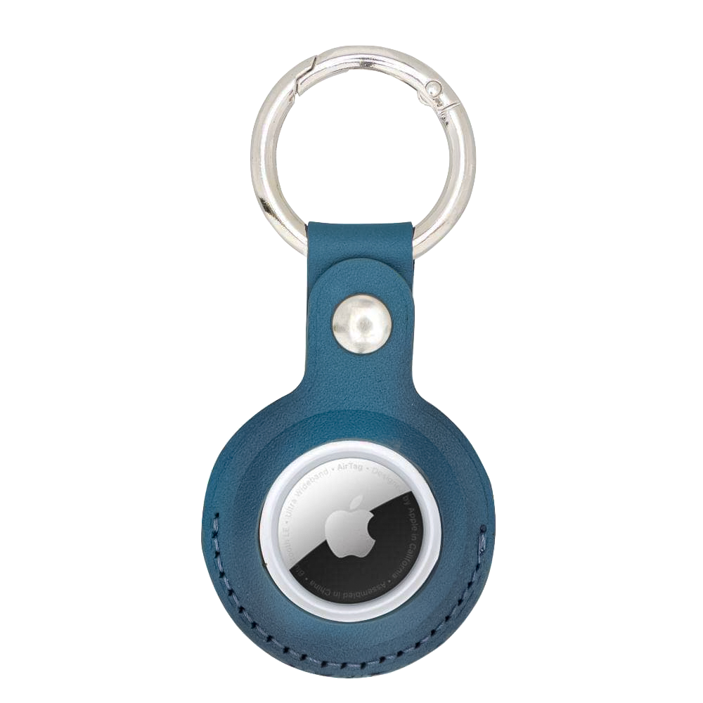 Royal Blue AirTag Leather Key Ring | Anhänger für AirTag (Blau)-Apple Watch Armbänder kaufen #farbe_blau