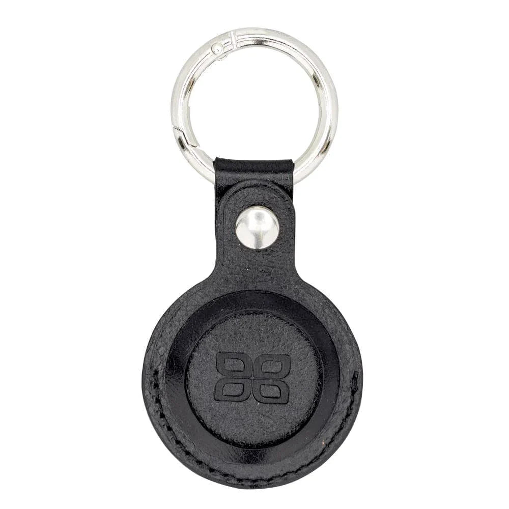 Chicago Black AirTag Leather Key Ring | Anhänger für AirTag (Schwarz)-Apple Watch Armbänder kaufen #farbe_schwarz