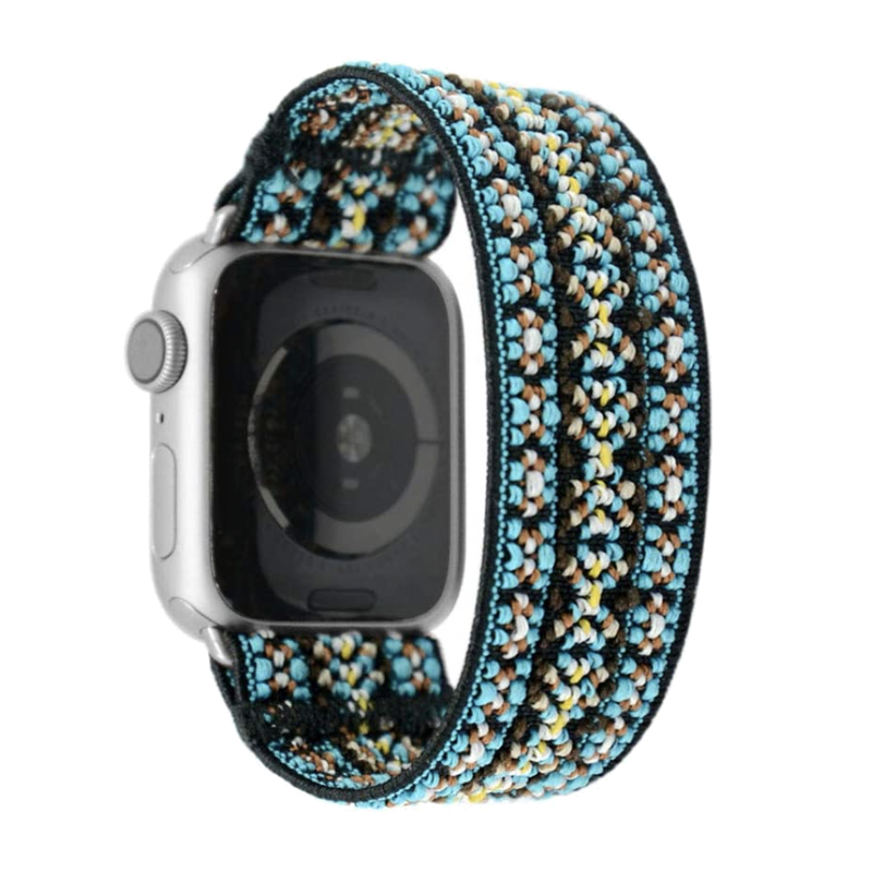 Blue Orchid | Boho Armband für Apple Watch (Blau)-Apple Watch Armbänder kaufen