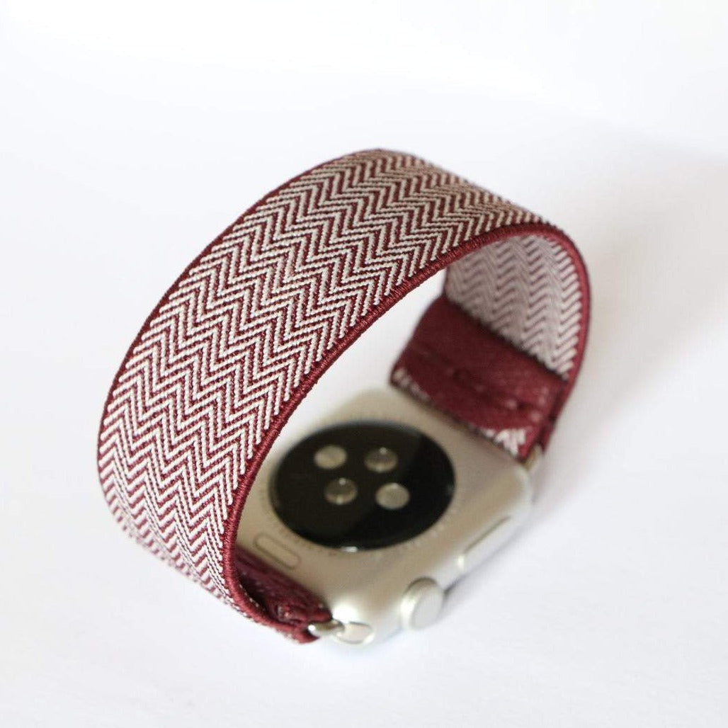 Herringbone | Boho Armband für Apple Watch (Rot)-Apple Watch Armbänder kaufen