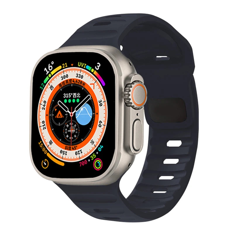 Sport Performance Soft Silikon | Armband kompatibel mit Apple Watch