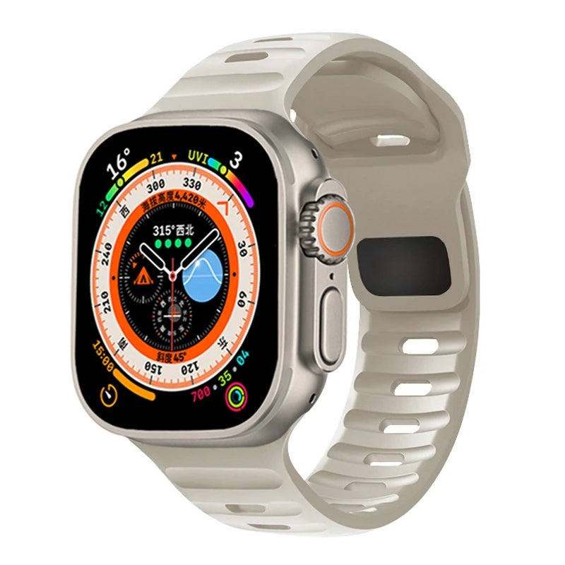 Sport Performance Soft Silikon | Armband kompatibel mit Apple Watch