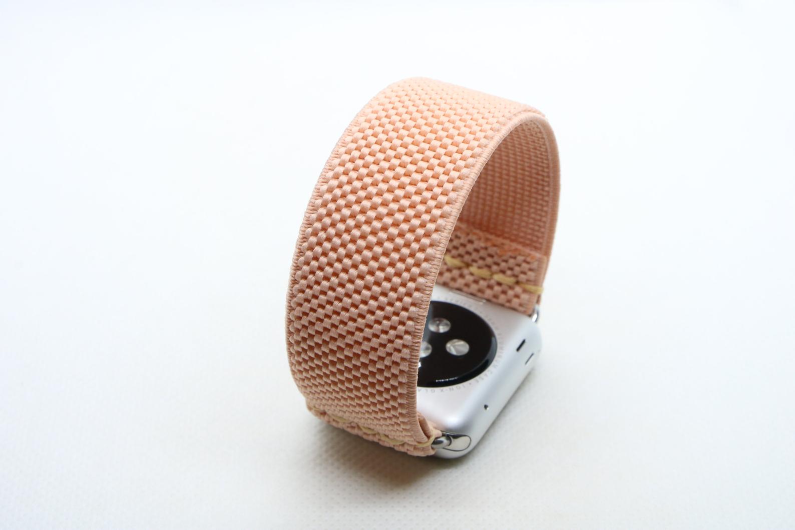 Pink Sand Braided Loop | Boho Armband für Apple Watch (Beige)-Apple Watch Armbänder kaufen